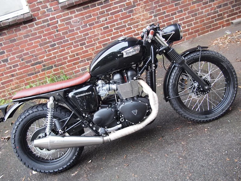 Umbgebautes Motorrad Triumph Bonneville Bild 10: Umbgebautes Motorrad Triumph Bonneville