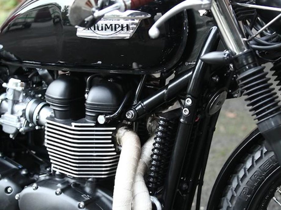 Umbgebautes Motorrad Triumph Bonneville Bild 6: Umbgebautes Motorrad Triumph Bonneville