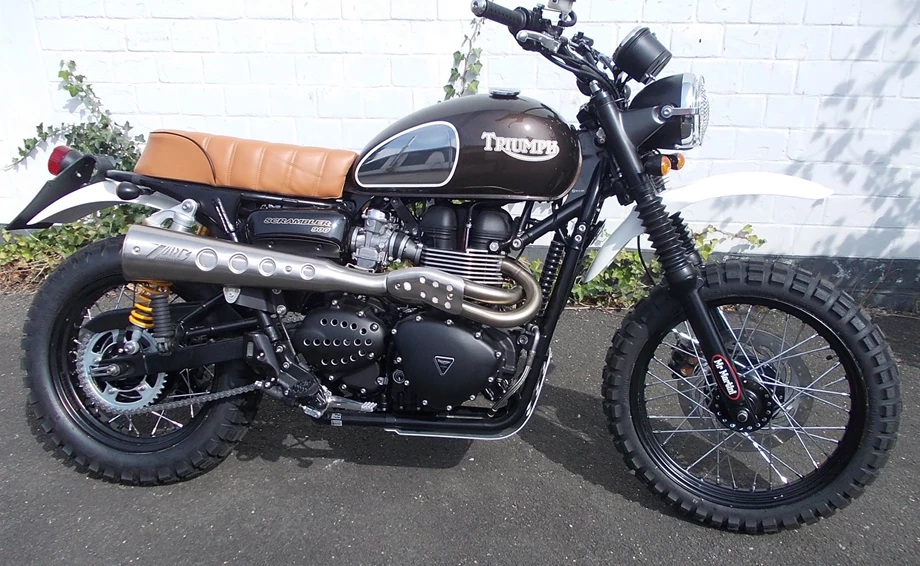 Umbgebautes Motorrad Triumph Scrambler Bild 1: Umbgebautes Motorrad Triumph Scrambler