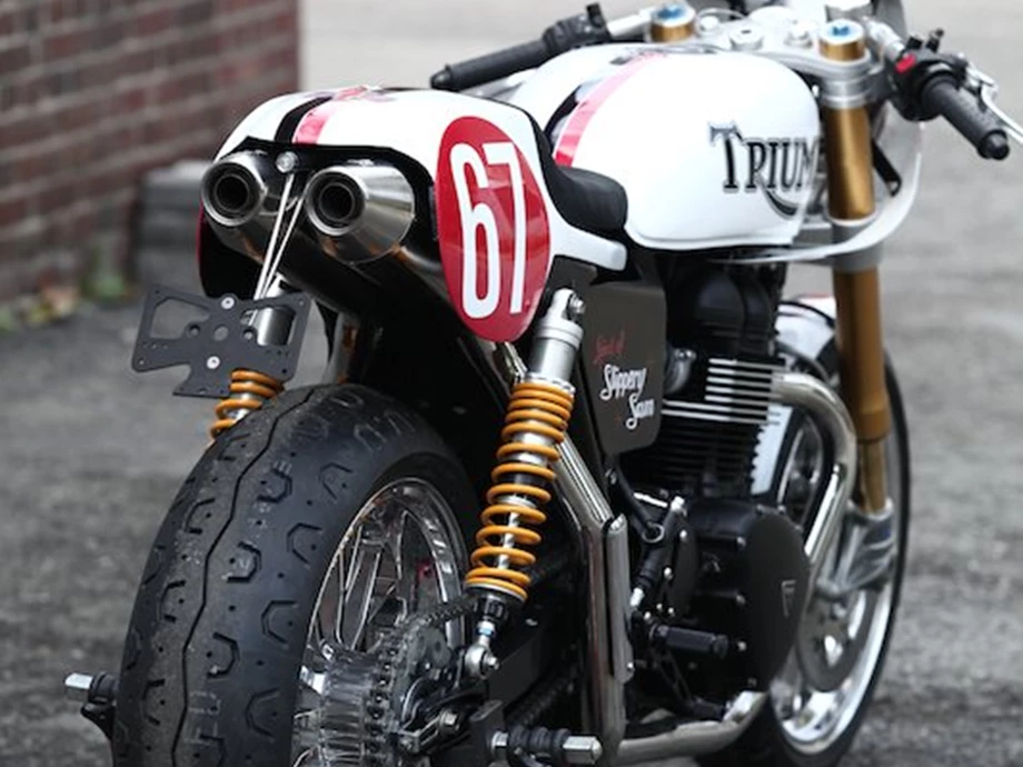 Umbgebautes Motorrad Triumph Bonneville Bild 3: Umbgebautes Motorrad Triumph Bonneville