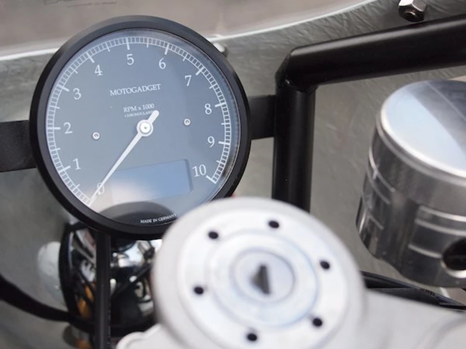 Umbgebautes Motorrad Triumph Bonneville Bild 7: Umbgebautes Motorrad Triumph Bonneville