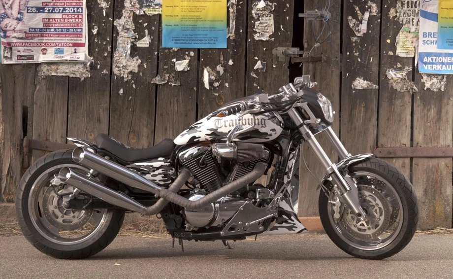Umbgebautes Motorrad Kawasaki VN 1600 Mean Streak Bild 3: Umbgebautes Motorrad Kawasaki VN 1600 Mean Streak