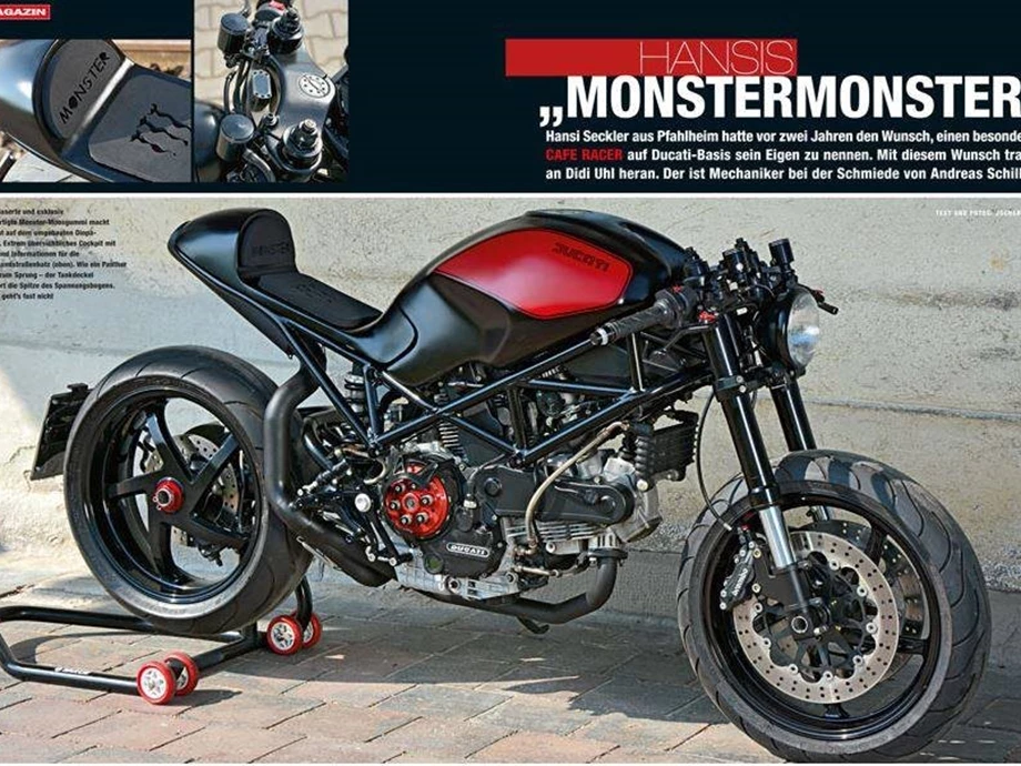 Umbgebautes Motorrad Ducati Monster S2R 1000 Bild 10: Umbgebautes Motorrad Ducati Monster S2R 1000