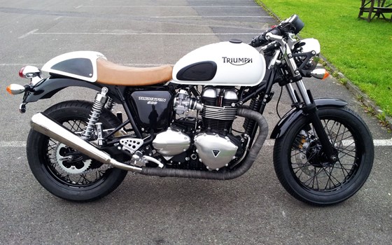 Umgebautes Motorrad Triumph Thruxton von Motorradhaus Löhmer GmbH - Bild 2 Umgebautes Motorrad Triumph Thruxton von Motorradhaus Löhmer GmbH - Bild 2