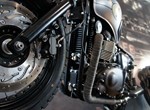 Umbgebautes Motorrad Triumph Bonneville