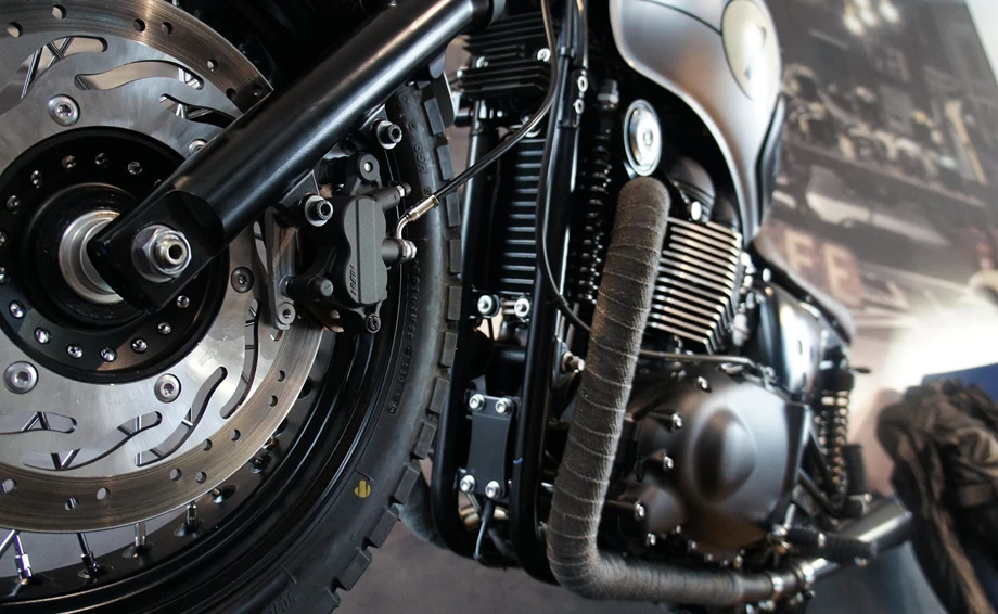 Umbgebautes Motorrad Triumph Bonneville Bild 3: Umbgebautes Motorrad Triumph Bonneville