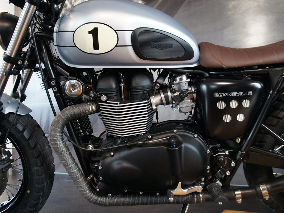 Umbgebautes Motorrad Triumph Bonneville Bild 4: Umbgebautes Motorrad Triumph Bonneville