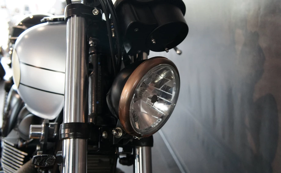 Umbgebautes Motorrad Triumph Bonneville Bild 7: Umbgebautes Motorrad Triumph Bonneville