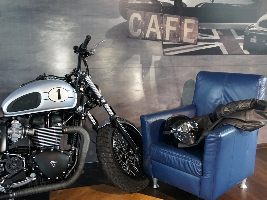 Umbgebautes Motorrad Triumph Bonneville Bild 8: Umbgebautes Motorrad Triumph Bonneville