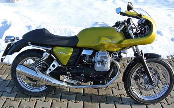 Umgebautes Motorrad Moto Guzzi V7 Café Classic von Suedbike e.K. Inhaber Wolfgang Schustek - Bild 2 Umgebautes Motorrad Moto Guzzi V7 Café Classic von Suedbike e.K. Inhaber Wolfgang Schustek - Bild 2