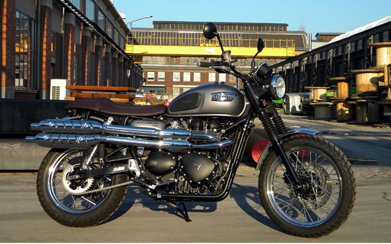 Umgebautes Motorrad Triumph Scrambler von Mansour Motorradtechnik - Bild 1 Umgebautes Motorrad Triumph Scrambler von Mansour Motorradtechnik - Bild 1