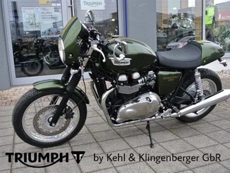 Umbgebautes Motorrad Triumph Thruxton Bild 1: Umbgebautes Motorrad Triumph Thruxton
