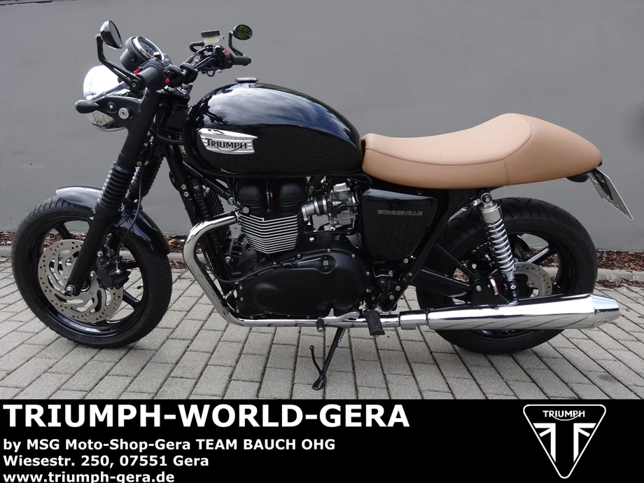 Umbgebautes Motorrad Triumph Bonneville Bild 10: Umbgebautes Motorrad Triumph Bonneville