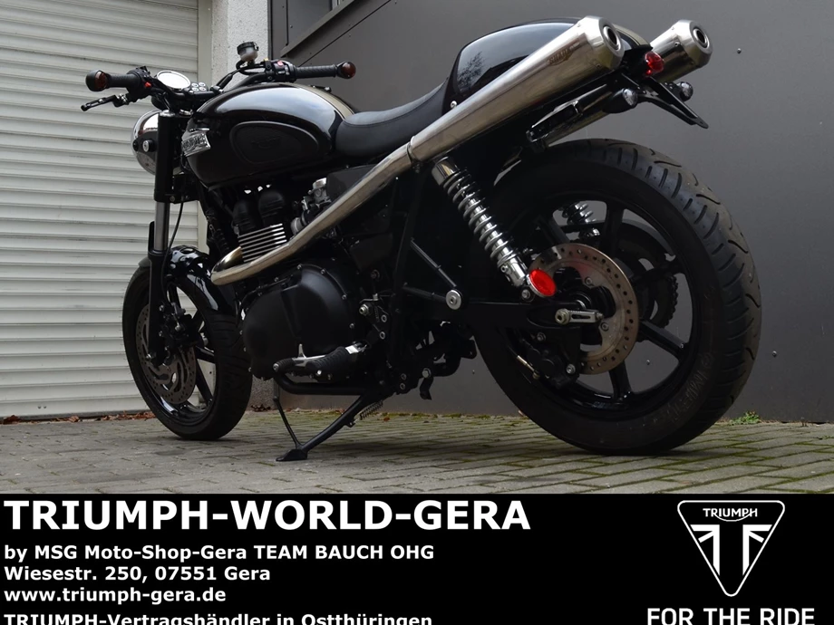 Umbgebautes Motorrad Triumph Bonneville Bild 1: Umbgebautes Motorrad Triumph Bonneville