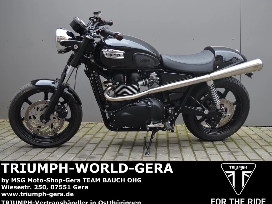 Umbgebautes Motorrad Triumph Bonneville Bild 3: Umbgebautes Motorrad Triumph Bonneville
