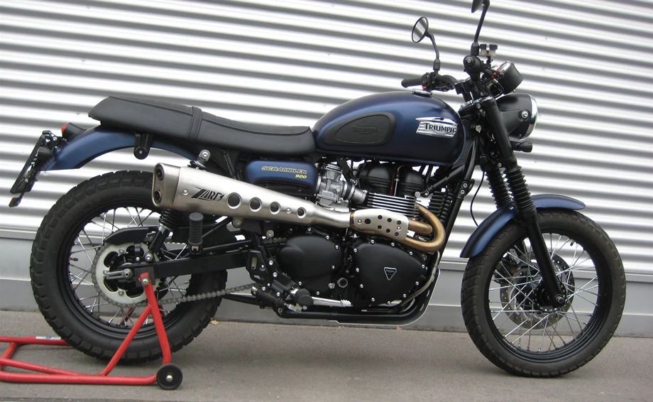 Umbgebautes Motorrad Triumph Scrambler Bild 1: Umbgebautes Motorrad Triumph Scrambler