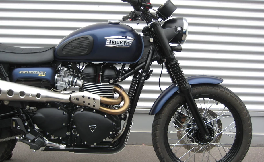 Umbgebautes Motorrad Triumph Scrambler Bild 2: Umbgebautes Motorrad Triumph Scrambler
