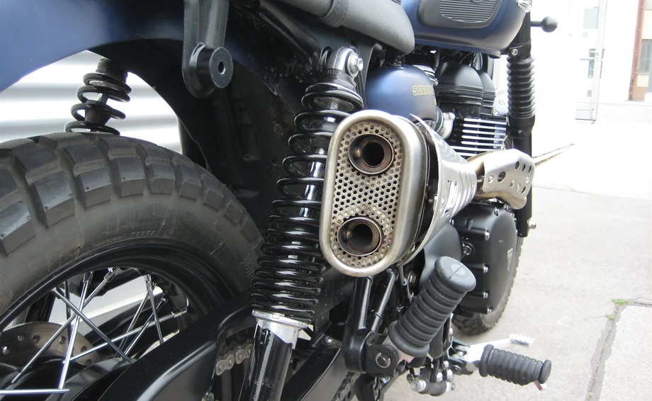 Umbgebautes Motorrad Triumph Scrambler Bild 6: Umbgebautes Motorrad Triumph Scrambler