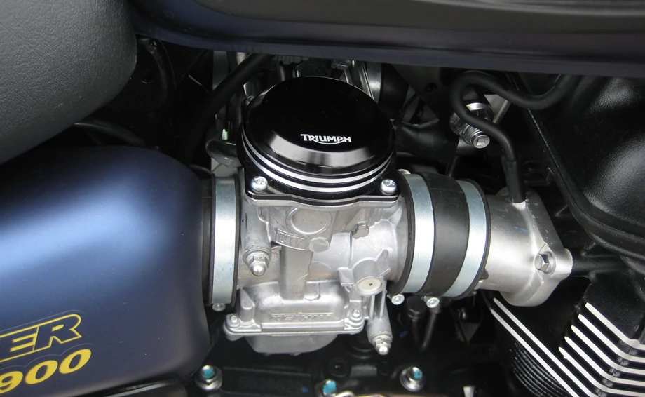 Umbgebautes Motorrad Triumph Scrambler Bild 7: Umbgebautes Motorrad Triumph Scrambler