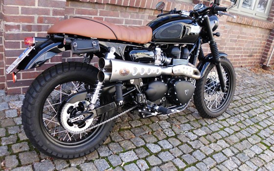 Umgebautes Motorrad Triumph Scrambler von Klingenberger Kehl GbR - Bild 3 Umgebautes Motorrad Triumph Scrambler von Klingenberger Kehl GbR - Bild 3