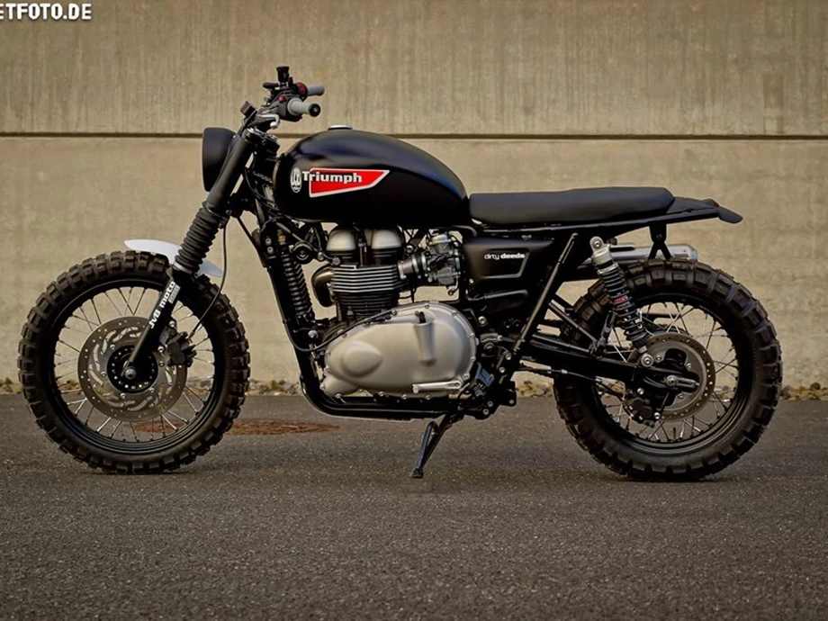 Umbgebautes Motorrad Triumph Scrambler Bild 1: Umbgebautes Motorrad Triumph Scrambler