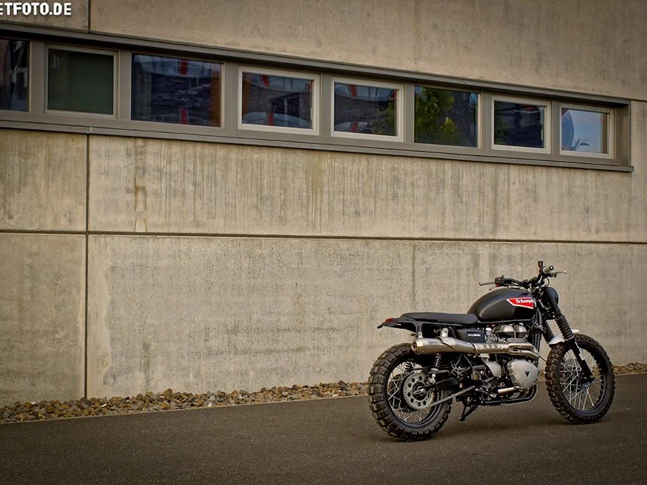 Umbgebautes Motorrad Triumph Scrambler Bild 2: Umbgebautes Motorrad Triumph Scrambler