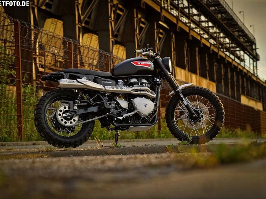 Umbgebautes Motorrad Triumph Scrambler Bild 3: Umbgebautes Motorrad Triumph Scrambler