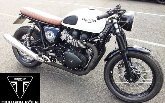 Umgebautes Motorrad Triumph Thruxton Ace von Motorradhaus Löhmer GmbH - Bild 1 Umgebautes Motorrad Triumph Thruxton Ace von Motorradhaus Löhmer GmbH - Bild 1