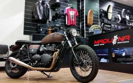 Umgebautes Motorrad Triumph Bonneville T100 von MAQUINA MOTORS - Bild 1 Umgebautes Motorrad Triumph Bonneville T100 von MAQUINA MOTORS - Bild 1