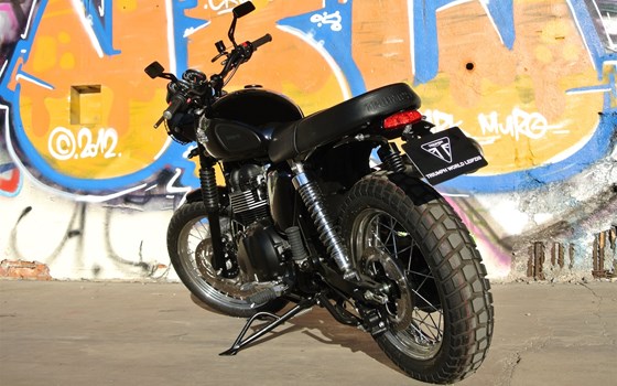 Umgebautes Motorrad Triumph Scrambler von Klingenberger Kehl GbR - Bild 6 Umgebautes Motorrad Triumph Scrambler von Klingenberger Kehl GbR - Bild 6