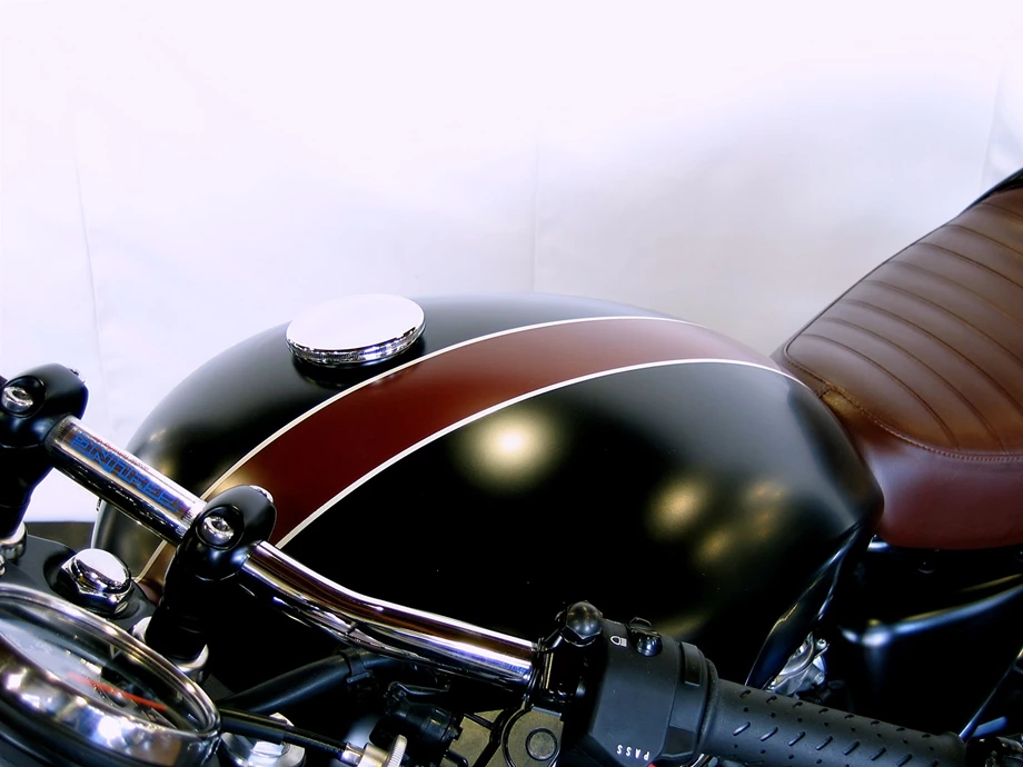 Umbgebautes Motorrad Triumph Bonneville Bild 8: Umbgebautes Motorrad Triumph Bonneville