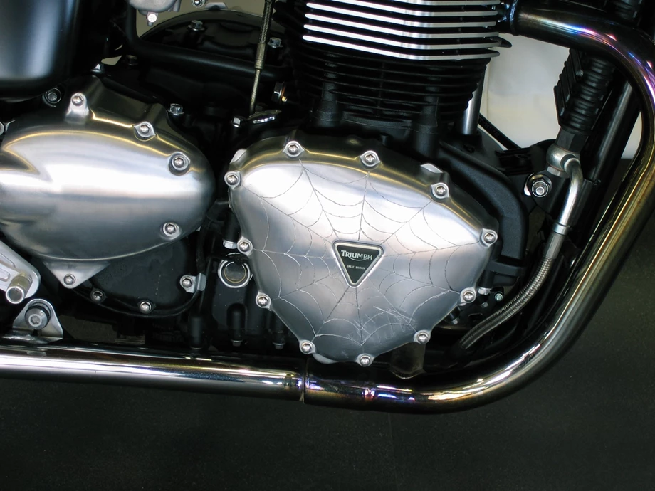 Umbgebautes Motorrad Triumph Bonneville Bild 10: Umbgebautes Motorrad Triumph Bonneville