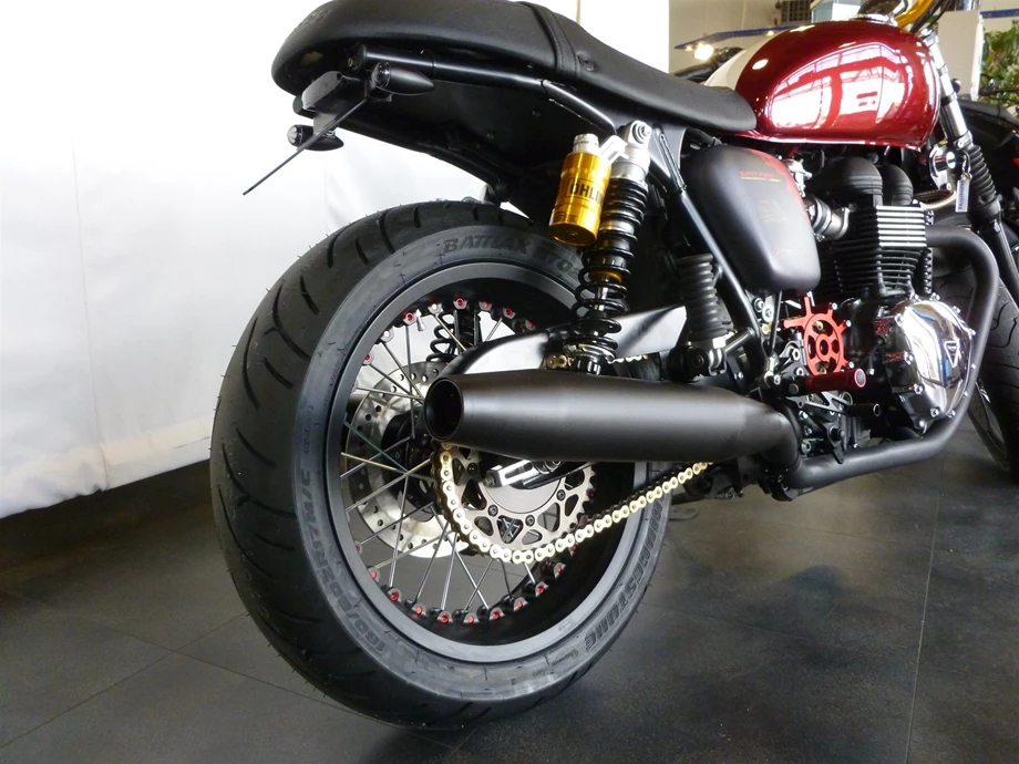 Umbgebautes Motorrad Triumph Bonneville T100 Bild 5: Umbgebautes Motorrad Triumph Bonneville T100