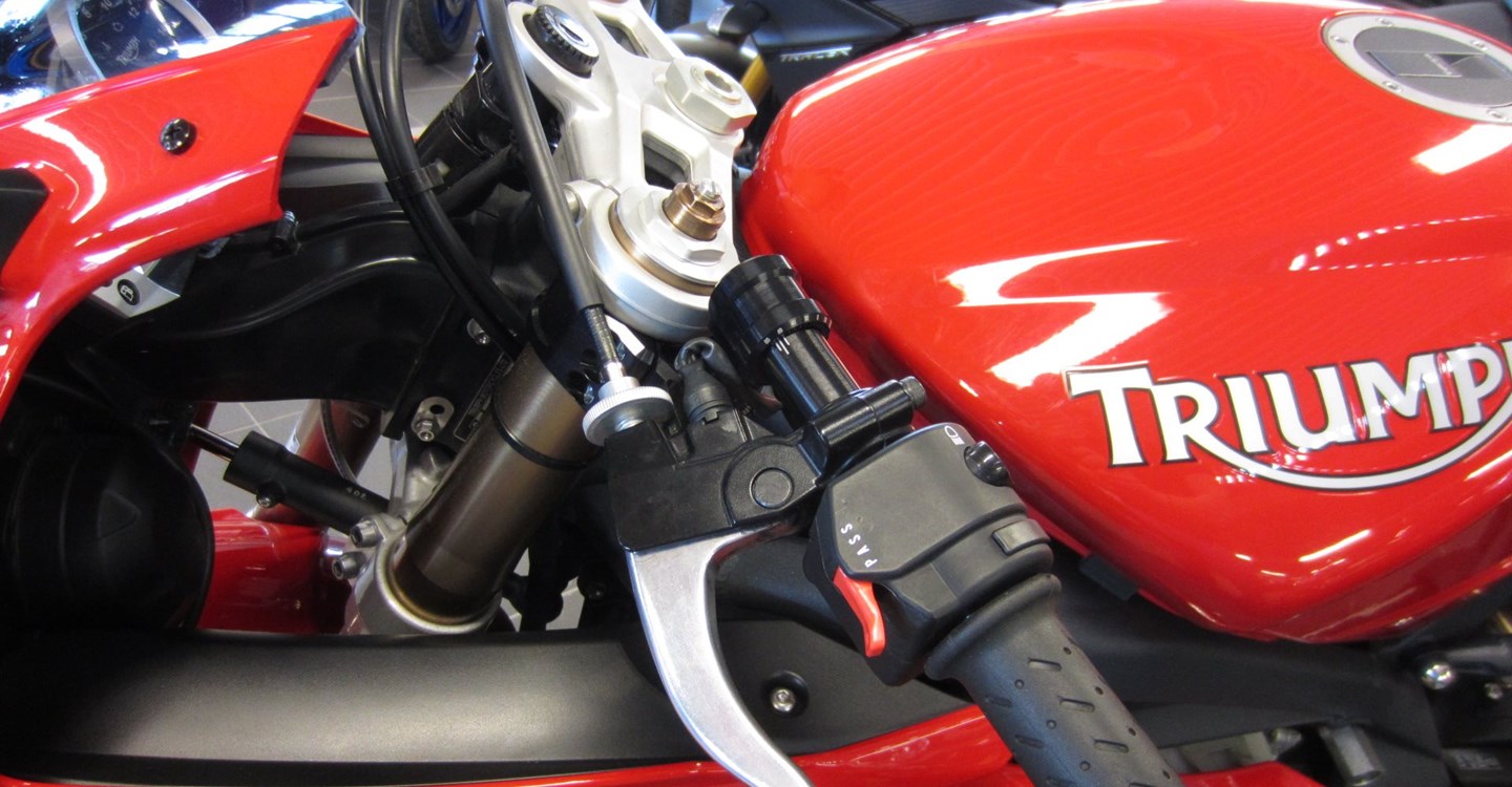 Umbgebautes Motorrad Triumph Daytona 675