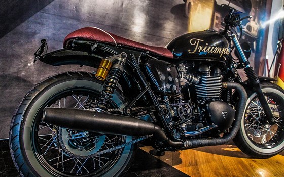 Umgebautes Motorrad Triumph Bonneville T100 von Zweiradparadies Denk GmbH & Co. KG - Bild 4 Umgebautes Motorrad Triumph Bonneville T100 von Zweiradparadies Denk GmbH & Co. KG - Bild 4