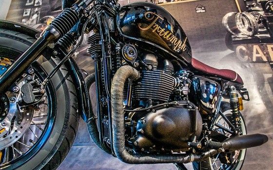 Umgebautes Motorrad Triumph Bonneville T100 von Zweiradparadies Denk GmbH & Co. KG - Bild 7 Umgebautes Motorrad Triumph Bonneville T100 von Zweiradparadies Denk GmbH & Co. KG - Bild 7