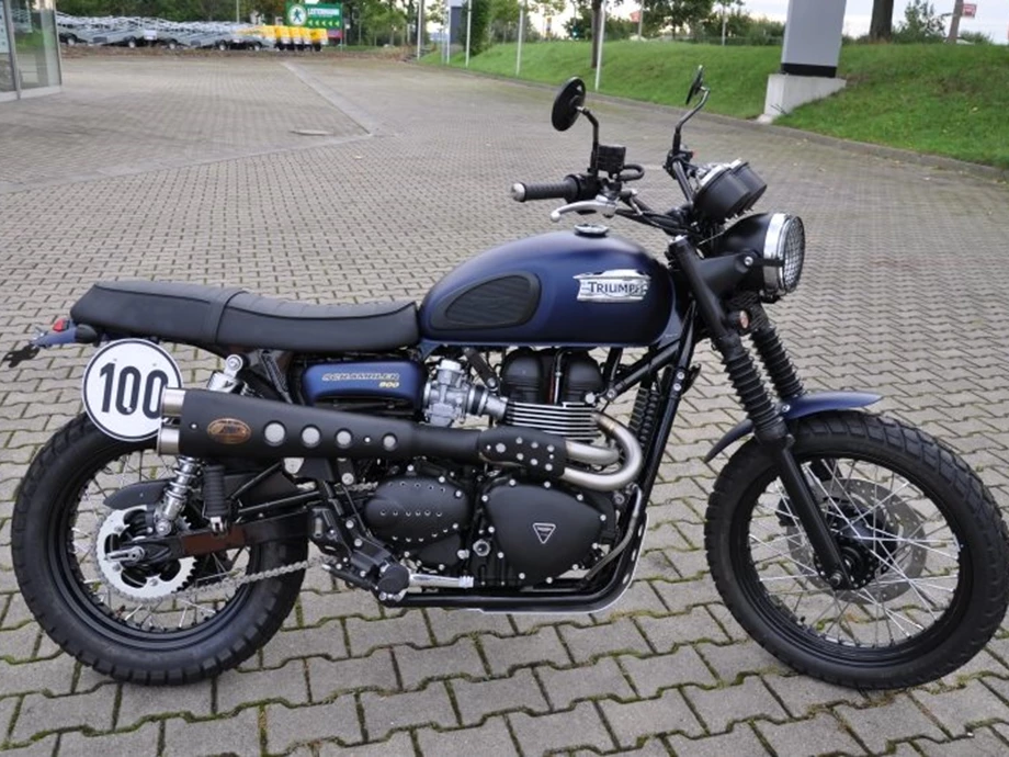 Umbgebautes Motorrad Triumph Scrambler Bild 14: Umbgebautes Motorrad Triumph Scrambler