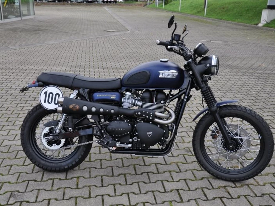 Umbgebautes Motorrad Triumph Scrambler Bild 2: Umbgebautes Motorrad Triumph Scrambler