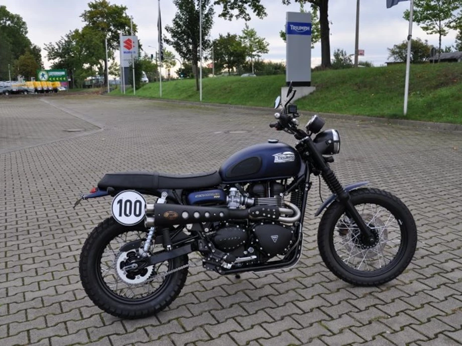 Umbgebautes Motorrad Triumph Scrambler Bild 3: Umbgebautes Motorrad Triumph Scrambler