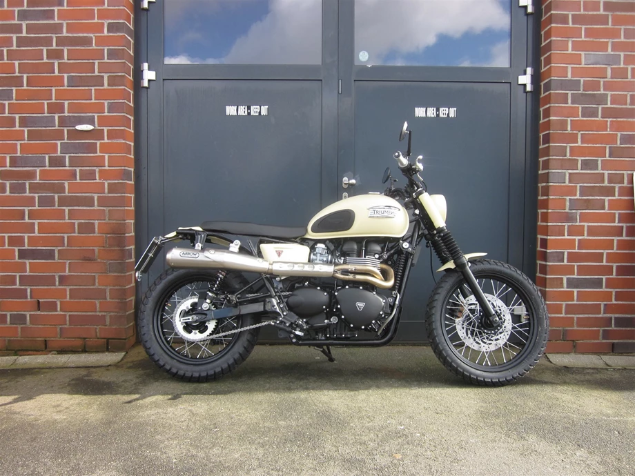 Umbgebautes Motorrad Triumph Scrambler Bild 1: Umbgebautes Motorrad Triumph Scrambler