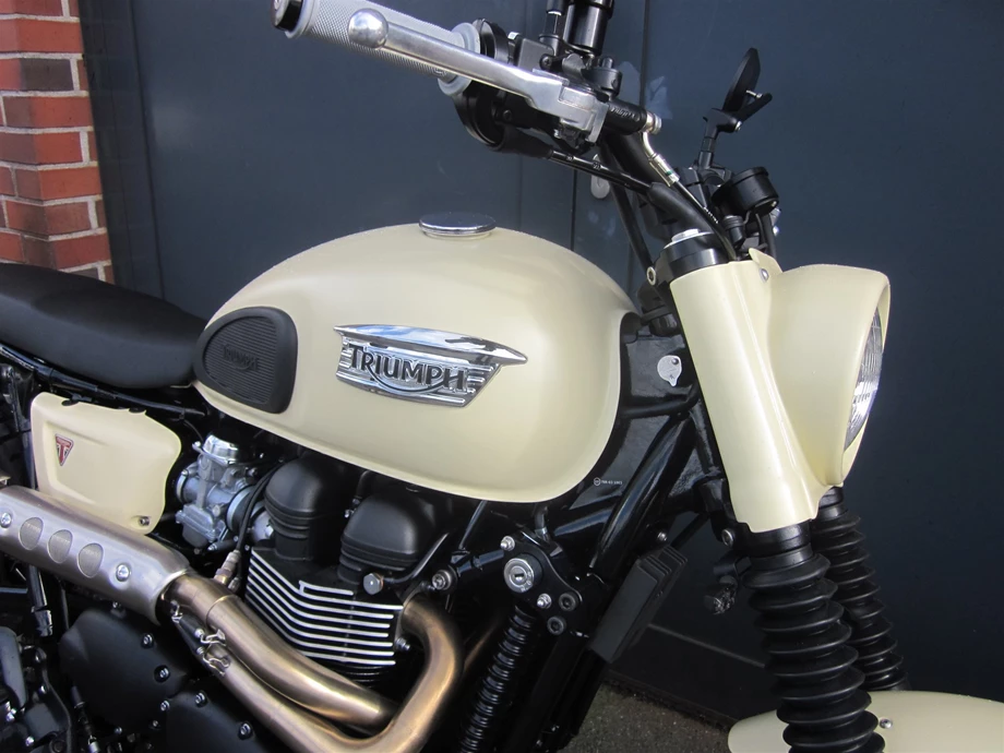 Umbgebautes Motorrad Triumph Scrambler Bild 9: Umbgebautes Motorrad Triumph Scrambler