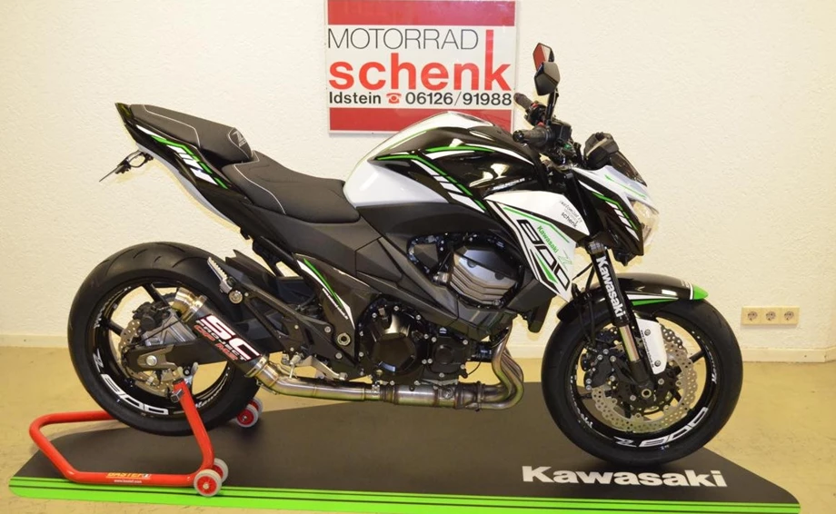 Umbgebautes Motorrad Kawasaki Z 800 e Bild 1: Umbgebautes Motorrad Kawasaki Z 800 e