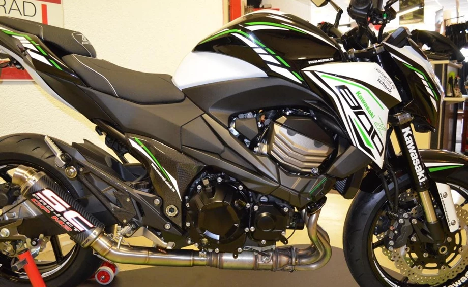 Umbgebautes Motorrad Kawasaki Z 800 e Bild 14: Umbgebautes Motorrad Kawasaki Z 800 e