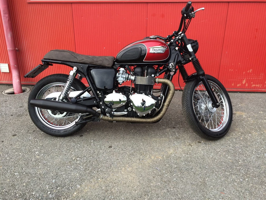 Umbgebautes Motorrad Triumph Bonneville T100 Bild 11: Umbgebautes Motorrad Triumph Bonneville T100