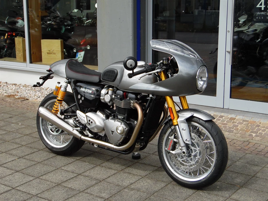 Umbgebautes Motorrad Triumph Thruxton 1200R Bild 9: Umbgebautes Motorrad Triumph Thruxton 1200R