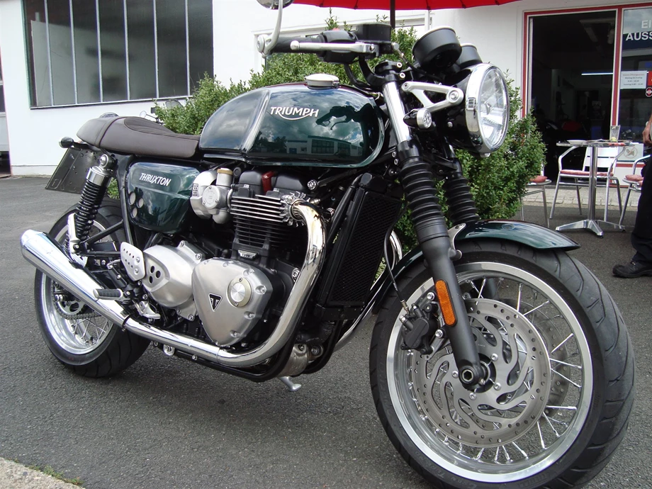 Rebuilt motorbike Triumph Thruxton 1200 Bild 1: Rebuilt motorbike Triumph Thruxton 1200