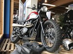 Umbgebautes Motorrad Triumph Scrambler