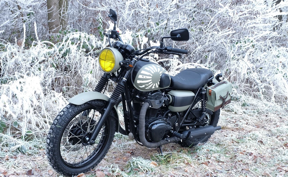 Umbgebautes Motorrad Kawasaki W800 Bild 5: Umbgebautes Motorrad Kawasaki W800