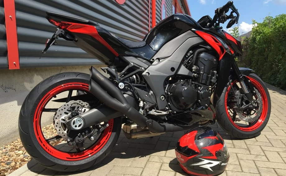 Umbgebautes Motorrad Kawasaki Z1000 Bild 14: Umbgebautes Motorrad Kawasaki Z1000