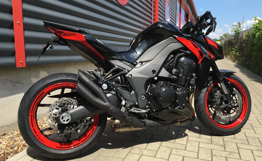 Umbgebautes Motorrad Kawasaki Z1000 Bild 16: Umbgebautes Motorrad Kawasaki Z1000